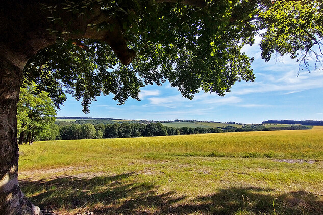 Obora, pohled na nejvýše položenou osadu klášterního panství